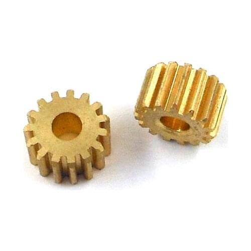 152A 0.4M Copper Pinion 15 Tooth OD=6.8mm Shaft Hole 1.98mm Metal Motor Gears