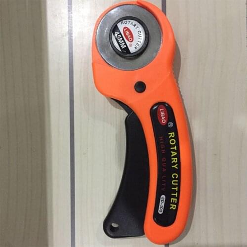45mm Circular Rotary Blade Patchwork Fabric Cloth Cutter Leather Craft Hand Knife Roller Sewing Tools 1pcs