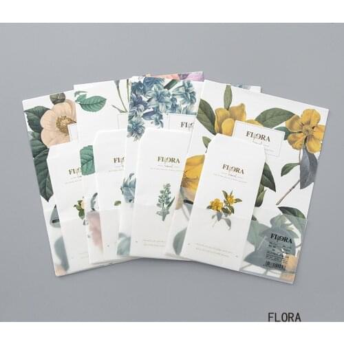 9pcs/Set 3 envelopes+6 writting paper Flora Flowers series Envelope For Gift Stationery School Supplies
