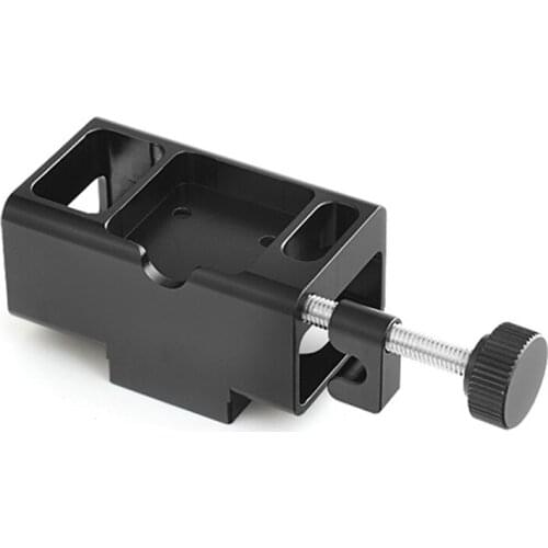 Aluminum Alloy Microphone Adapter 1/4 External Audio Adapter Protective Frame for Gopro Hero 5/6/7/8/9 Action Camera