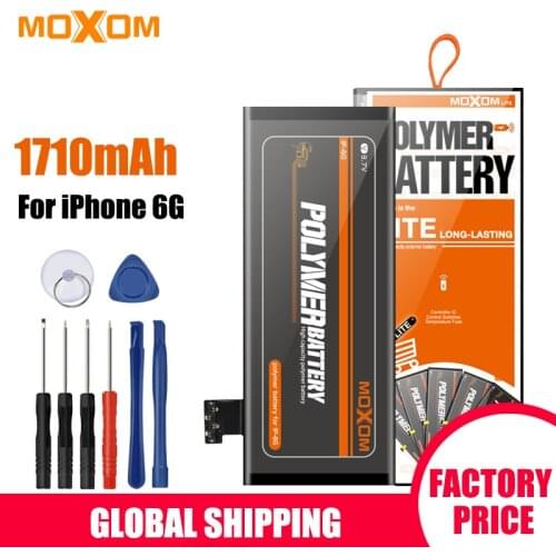 MOXOM Battery For iPhone 6 6G Battery 1710mAh Replacement Battery For iPhone 6 High Capacity Lithium Polymer battery Free Tool