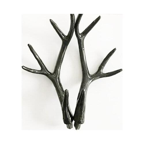 Free shipping artificial black decorative animal horn antler for headdress