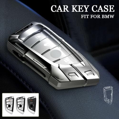 Zinc Alloy Car Styling Key Case Key Cover Shell Protector for BMW X5 F15 X6 F16 G30 7 Series G11 X1 F48 F39 Keyless Key Chains