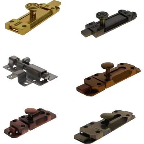 MroMax Aluminum Alloy/Stainless Steel Door Window Bolts Electroplating/Polishing Green Antique/Red Bronze/Yellow/Silver Color