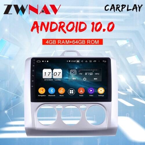2 DIN 9 Inch Android 10 IPS screen GPS Navigation 8-core CPU IPS screen multimedia Player stereo for Ford Focus Exi MT 2004-2011