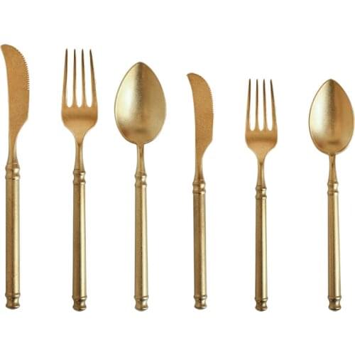 Stainless Steel Western Food Tableware Set Steak Knife and Fork Household for One Person Spoon Creative Three-Piece Set