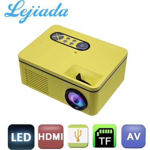 LEJIADA S361 Portable Mini LED Projector 320x240 Pixels 600 Lumens Home Media Video Player Built-in Speaker Support HD