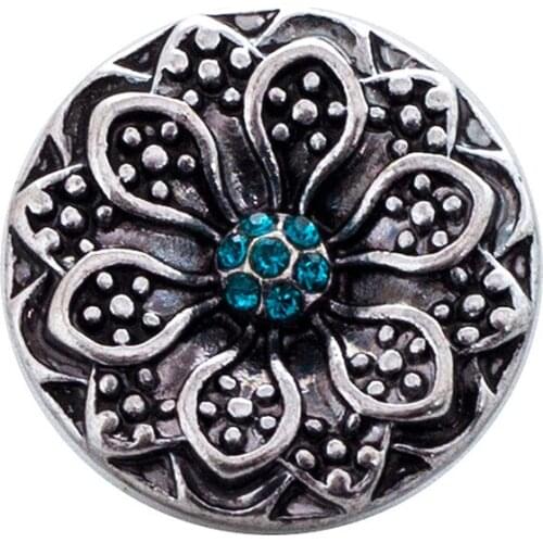 Bijoux memory craft 20MM button charm Single molding Jewelry Prong Fastener metal snaps button fit ginger snaps bracelet BT7765