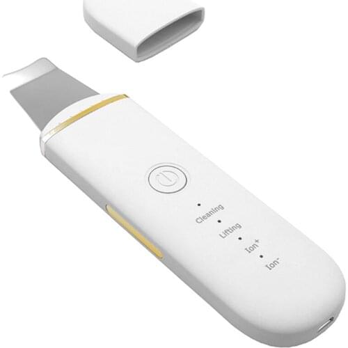 Ultrasonic Vibration Skin Scrubber Face Blackhead Remover Facial Scrubber Shovel Clean Peeling Facial Lifting Deep Face Cleaning