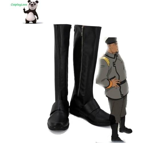 Voltron: Legendary Defender Adam Black Shoes Cosplay Long Boots Leather Male Custom Made