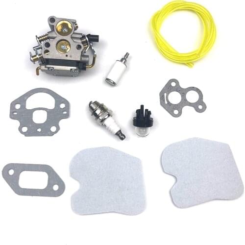 Carburetor Air Filter For Husqvarna 235 240 235E 240E 236 236E Chainsaw Carb Kit Fuel Line Primer Bulb Carburetor Spark Plug New