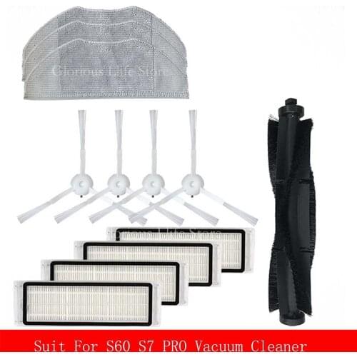 Spare Parts Hepa Filter Main Brush Roller Side brush Mop Clothes Pads For 360 S7 PRO Vacuum Cleaners Robot Accessories