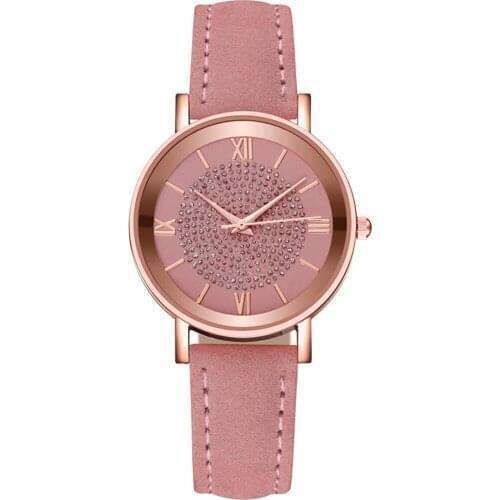 Women Classic Quartz Wrist Watch Rhombus Head Frosted Pu Leather Band Casual Watch Luxury Womens Casual Watches Waterproof