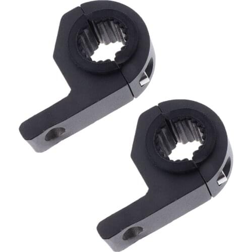 1 Pair Aluminum Motorcycle 33mm Turn Signal Light Handlebar Mount Bracket Clamp-On Rearview Mirror Mounting Adapter