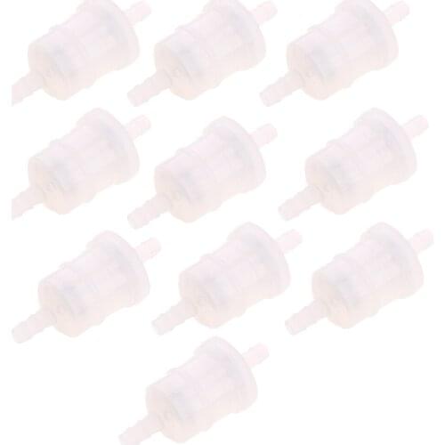 10Pcs 6mm Hose Pipes Fit Motorcycle Scooter Inline Gas Fuel Gasoline Filter