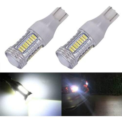 2Pcs 1000lm T15 W16W LED Car Reverse Light Bulbs 920 921 912 4014 32SMD Atuto LED Backup Parking Light Lamp Bulbs DC12V