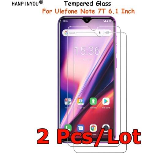 2 Pcs/Lot For Ulefone Note 7T 6.1" Tempered Glass Screen Protector Explosion-proof Protective Film Toughened Guard