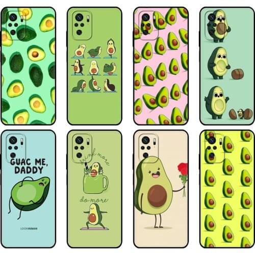 Black tpu Case For Xiaomi Redmi 9T Case Redmi Note 9T Note 10 5G 4G Pro 10S Case Green avocado