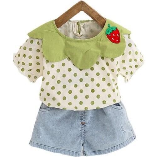 New Summer Newborn Baby Girl Clothes Cute Children Fashion Cotton T-Shirt Shorts 2Pcs/set Toddler Casual Clothing Kids Tracksuit