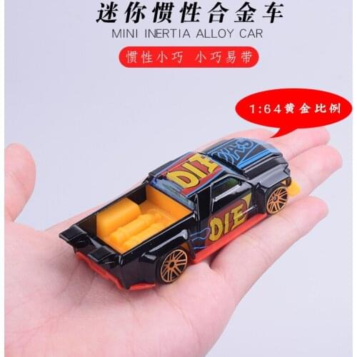 Children Mini Cute Model Sliding Graffiti Metal Alloy Car Model Hot Car Sports Car Toy Sets