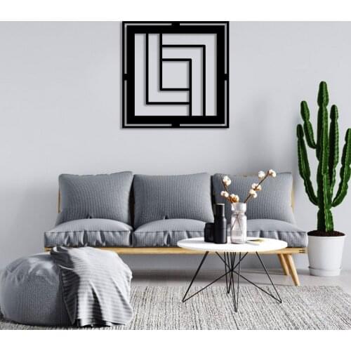 Geometric Piece Square Geometric Form Wall Room Accessory Wooden Table 50x50cm
