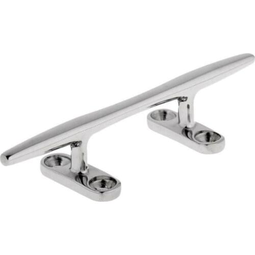 Stainless Steel Open Base Cleat Boat Yacht Deck Line Dock Rope 1pcs