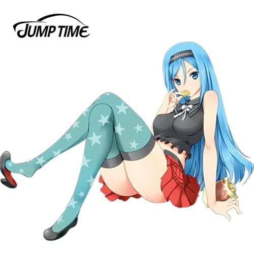 JumpTime 13cm x 10.2cm Car Styling Super Sexy beauty Takao Render JDM Anime Vinyl Decal Car Sticker Accessories
