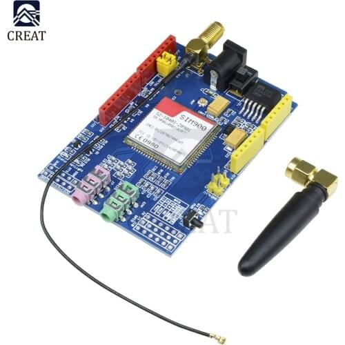 SIM900 850/900/1800/1900 MHz GPRS/GSM Shield Development Compatible Board Module Kit For Arduino GPIO PWM RTC