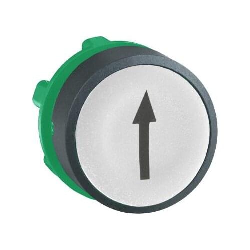 ZB5AA334C ZB5AA334 Push button head, plastic, flush, white, Ø22, spring return, marked UP ARROW