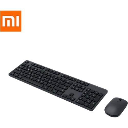 Original Xiaomi Wireless Keyboard Mouse Set USB 2.4G Rceiver 104 Key Office Games Mouse for Laptop PC Windows10 Notebook