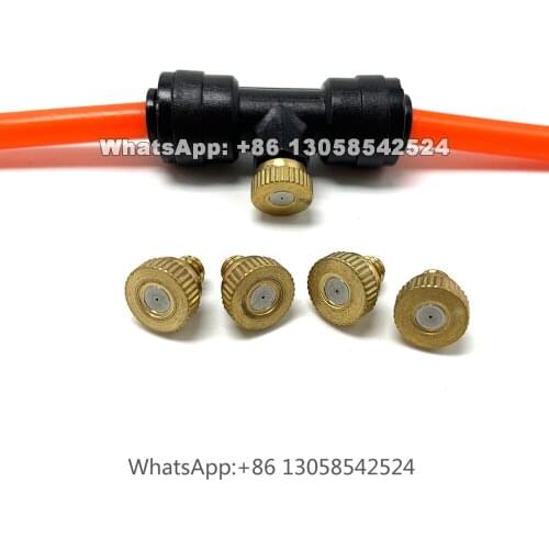 Low Pressure Atomizing Nozzle, Cooling Dedusting Micro Water Atomizing Nozzle, Fog Nozzle Outdoor Misting System