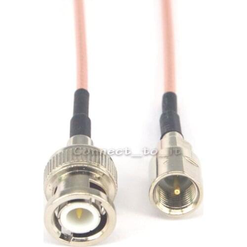 RF Coax Adapter BNC Male to FME Male Plug Connector Pigtail Extension Cable RG316 Cable 15cm