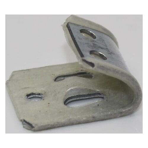 Sofa spring hooker hanger fastener, 5 holes screw nail install bed furniture 20x20mm Length S spring plastic half wraped