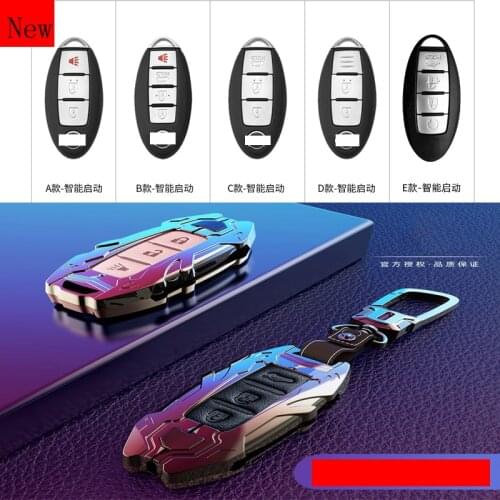 High-Quality Galvanized Alloy Car Smart Key Case Cover for Nissan Bluebird Sylphy Teana X-TRAIL Qashqai Car Accessories