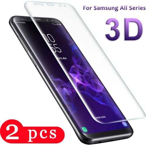 2Pcs for samsung Galaxy S10 S10e S9 S8 plus tempered on glass smartphone phone screen protector S5 S6 S7 edge protective film