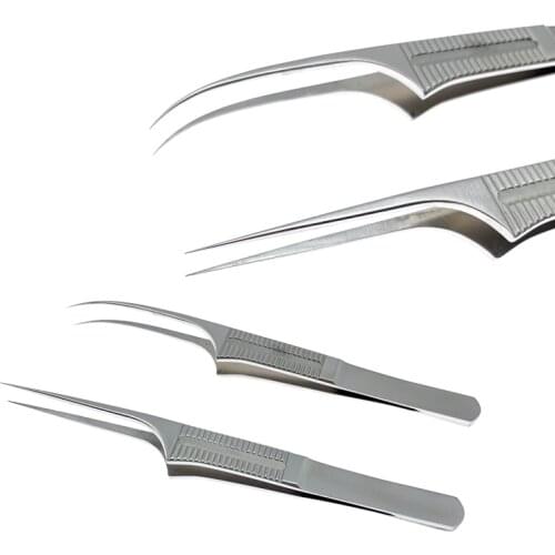 1pcs Stainless Steel Fue Hair Transplant Forceps Hair Transplant Implanter 0.15mm Tips