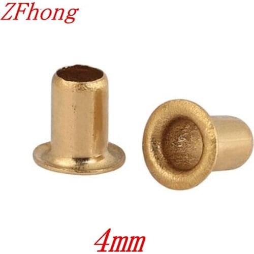 100pcs High Quality M4*4/5/6/7/8/10 4mm Brand New Copper Hollow Rivet Double-sided circuit board PCB vias nails