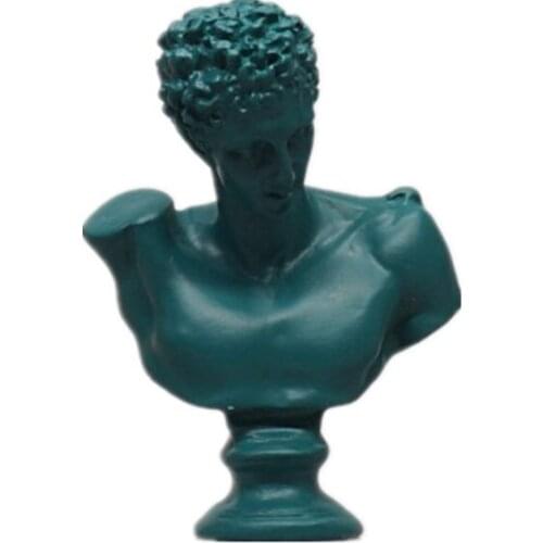 19PCS/SET ATHENA VENUS APOLLO VOLTAIRE DAVID ZEUS HERA AGRIPPA STATUE ART RESIN CRAFT BUST MINI FIGURINE HOME DECORATION R403