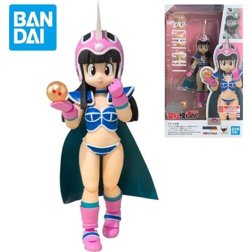 Bandai SHF Dragon Ball 13cm Chichi Juvenile Action Figure Anime Model Adult Doll Adult Decoration Toy Child Birthday Gift