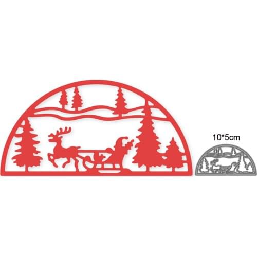 2021 Christmas Deer Metal Cutting Dies DIY Scrapbooking Paper Cards Stencil Embossing Decorative Craft Die Festival Decor