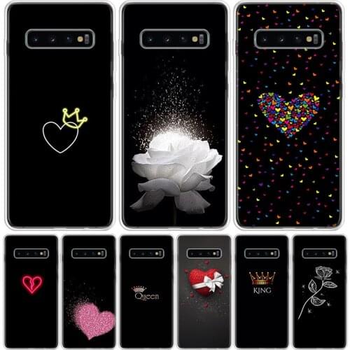 Queen Heart Phone Case for Samsung Galaxy S10 S20 Ultra Note 10 9 8 S9 S8 S7 J4 J6 J8 Plus Lite + Popular Cover Capa