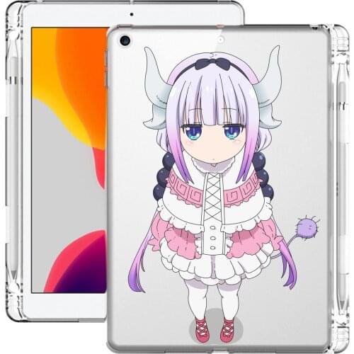 Anime for iPad Pro 11 Case 2020 10.2 8th Generation Air 4 Clear Mini 5 7th 6th Pro 12.9 10.5 Air 2 Miss Kobayashis Dragon Maid