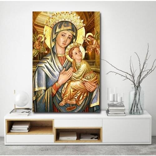 DIY colorings pictures by numbers with saintess picture drawing painting by numbers framed Home