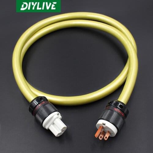 DIYLIVE Dutch VDH Vandenhauer fever audio power cord American standard GB CD filter silver plated power cord scattered