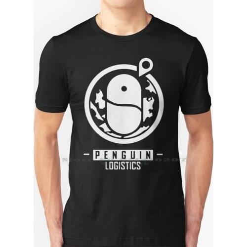 Arknights - Penguin Logistics Logo ( White ) T Shirt 100% Pure Cotton White Arknights Ark Nights Penguin Logistics Penguin
