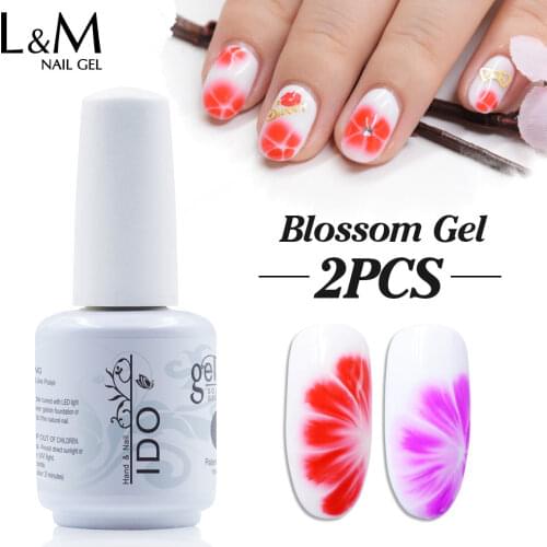 2 Pcs New Arrival Long Lasting 15ml Blossom Gel Polish Soak Off Uv Nail Polish Varnish