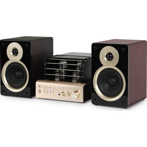 Hifi AV-2060 Integrated Vacuum Tube Amplifier 6F1/6U1 Class AB Tube Headphone Earphone Amplifier 2*40W 220-240V