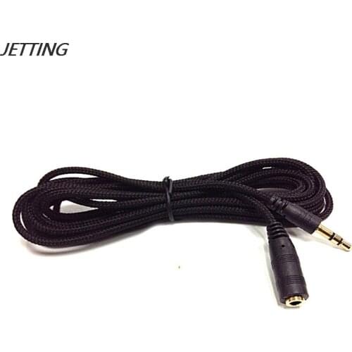 5meters 16Ft Headphone Extension Cable 3.5mm Jack Male to Female AUX Cable M/F Audio Stereo Extender Cord Earphone Cloth Cable