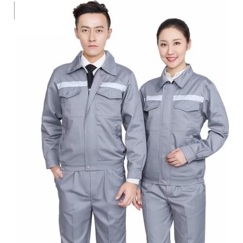 Welding Suit Reflective Work Clothing Men Women Uniform Auto Tooling Workshop Mechanical Durable Installation Labor Coverall 5XL