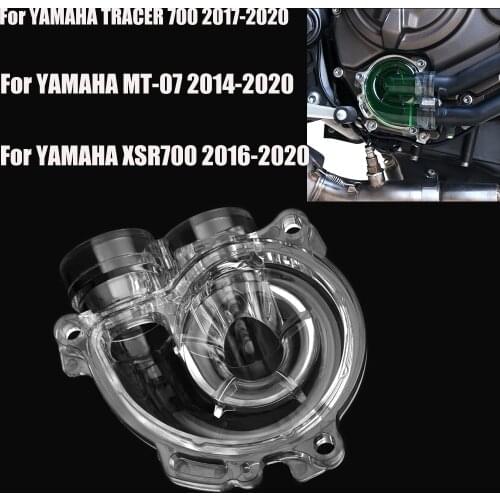 Motorcycle Engine Water Pump Cover For YAMAHA MT-07 MT07 MT 07 2014-2020 2016 2017 2018 2019 Water Tank Cooling Water Pipe Parts